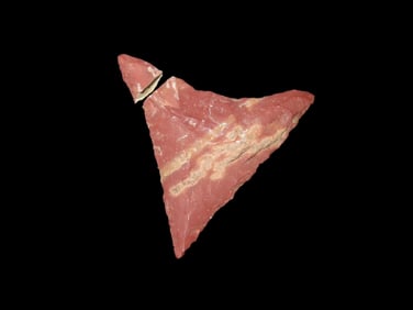 1 3/8" x 1 1/4" Clarksville Pt, found at The Beaver Site on the Marvin Farm in Attleboro,