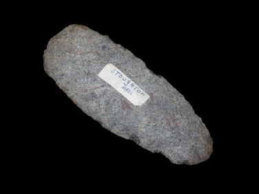 4 5/8" x 1 3/4" Archaic Blade, found at The Beaver Site on the Marvin Farm in Attleboro,