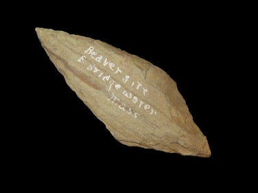 2 1/2" x 7/8" Morrow Mountain, found at The Beaver Site on the Marvin Farm in Attleboro,
