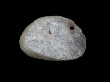 2 1/4" x 1 1/2" Slate Pendant, found at The Beaver Site on the Marvin Farm in Attleboro,