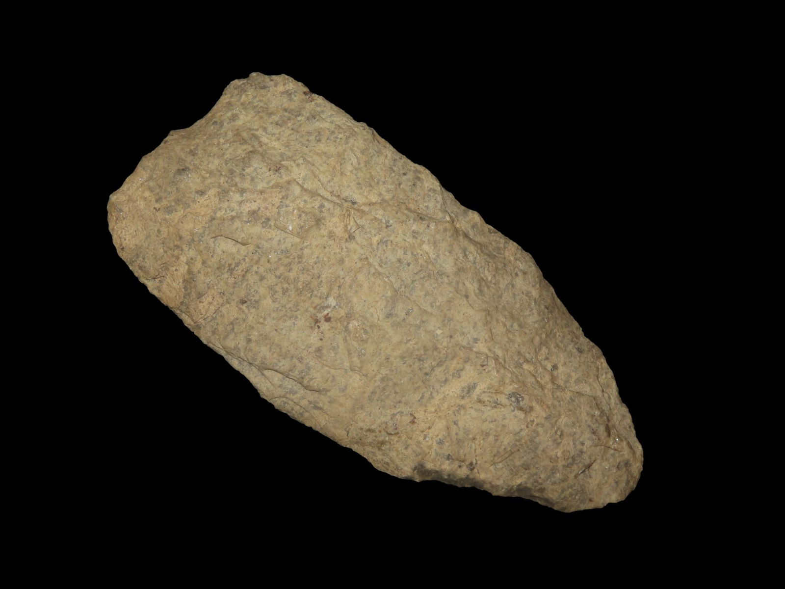 3 1/4" x 1 13/16" Archaic Blade/Spearhead, found at The Beaver Site on the Marvin Farm in Attleboro, (1 of 4)