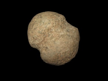 4 7/8" x 4" x 2 1/2" Grooved Maul, found at The Beaver Site on the Marvin Farm in Attleboro,