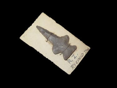 1 3/4" X 7/8" Drill, found at The Beaver Site on the Marvin Farm in Attleboro, Massachusetts. Ex