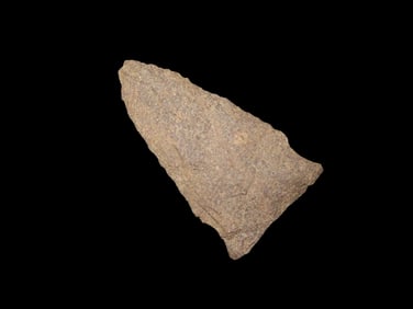 1 5/8" x 7/8" Susquehanna Broad, Purple Rhyolite, found at The Beaver Site on the Marvin Farm in