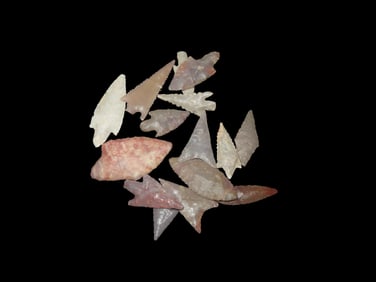 Group of 15 Neolithic African Pts, Sahara Desert, 4000-6000 BP