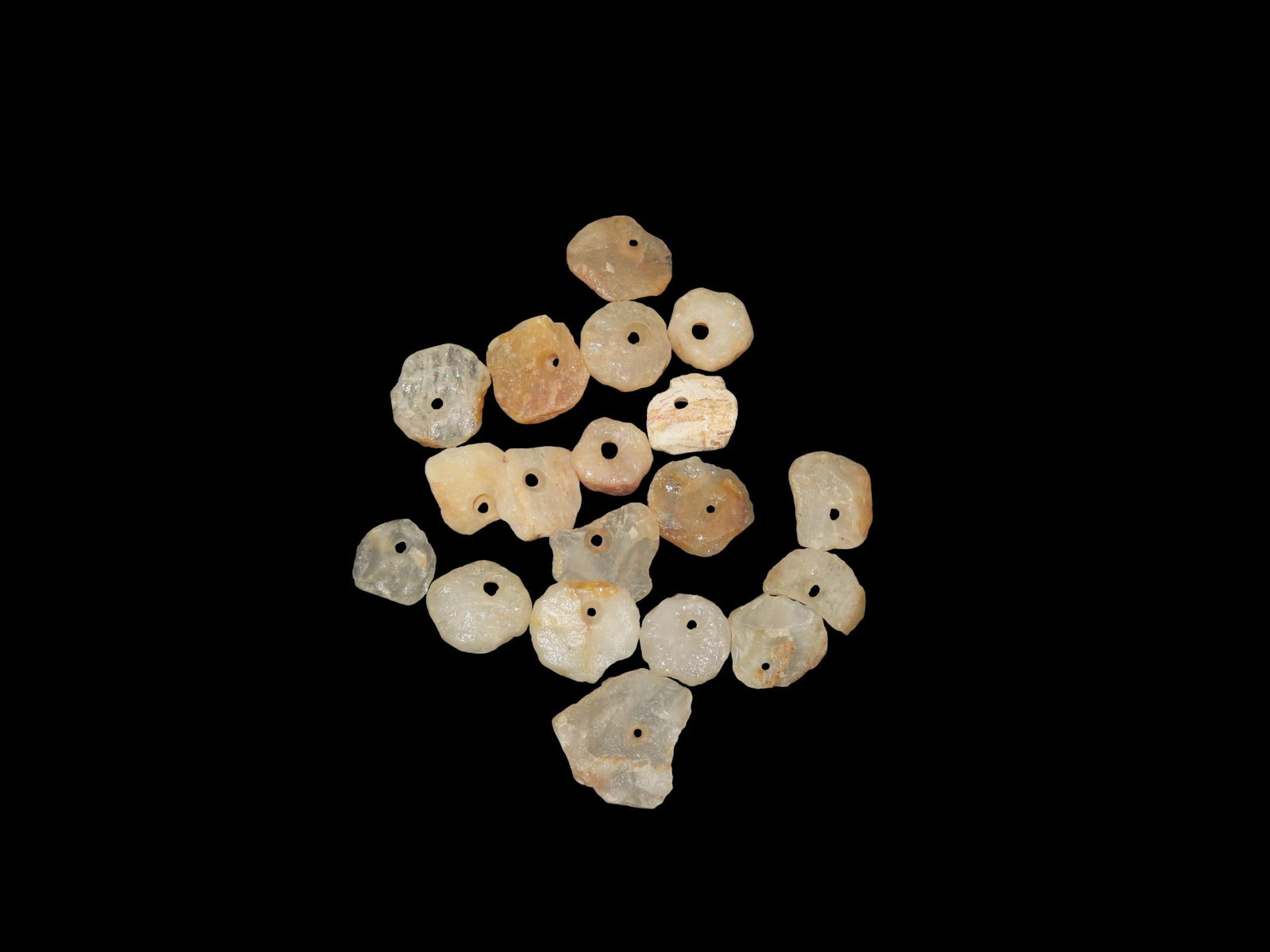 Group Neolithic Quartz Beads found in Africa, 3500-5000 yrs old (1 of 4)