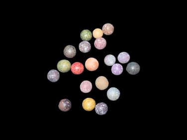 Collection of 1830's to 1920's Clay Marbles