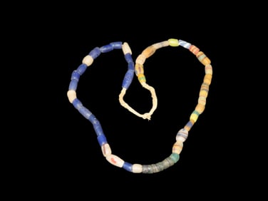 Strand of Sand Cast Trade Beads from Africa