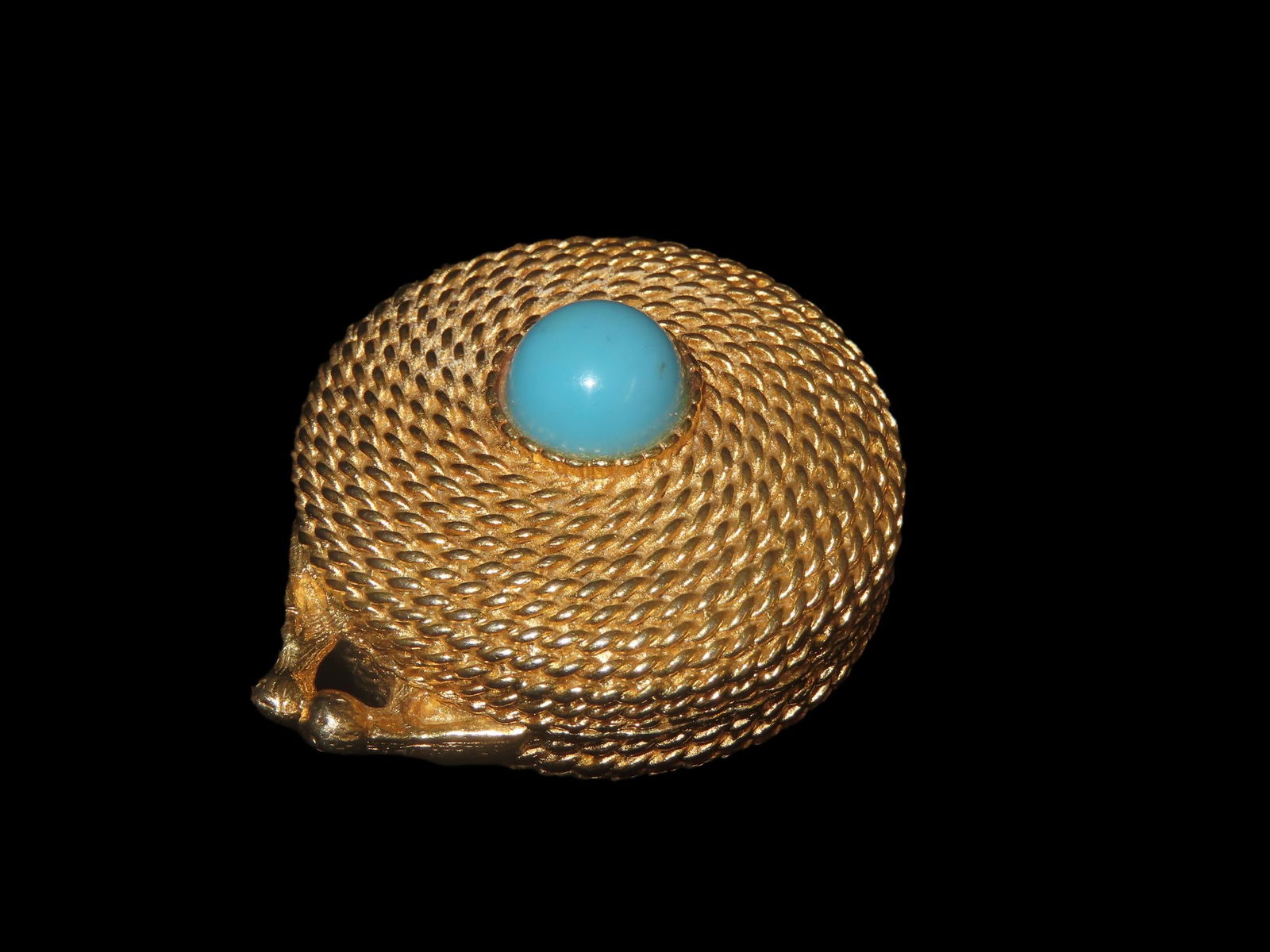 1 1/2" x 1 3/4" x 3/4" Vintage Estee Lauder "Gold Rope" Solid Perfume Compact, Gold metal with (1 of 5)