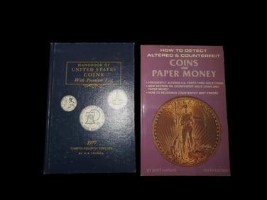 2 Total Books Handbook Of United States Money And Counterfeit Coins And Paper Money
