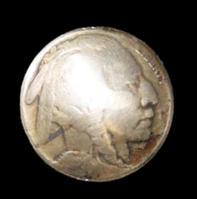 Indian Head Buffalo Nickel Ring Handmade Art