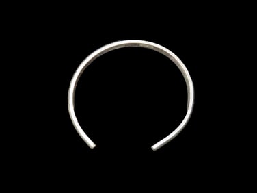 2 3/4" Asia Silver Bracelet With Unique Design Stamped