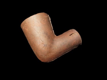 1" 1/2 x 1" Clay Trade Pipe Civil war Era