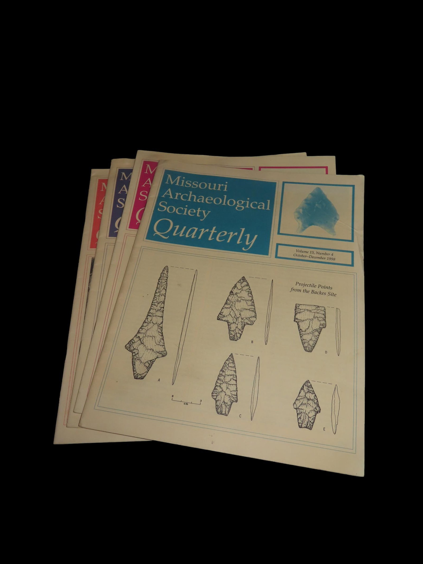 Missouri Archaeological Society Quarterly Journals 4 Total: Missouri Archaeological Society Quarterly Journals 4 Total