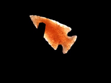 1" x 1/4"  Scallorn Made From Highly Translucent Chert Found In Sullivan Co Mo EX: McCabe