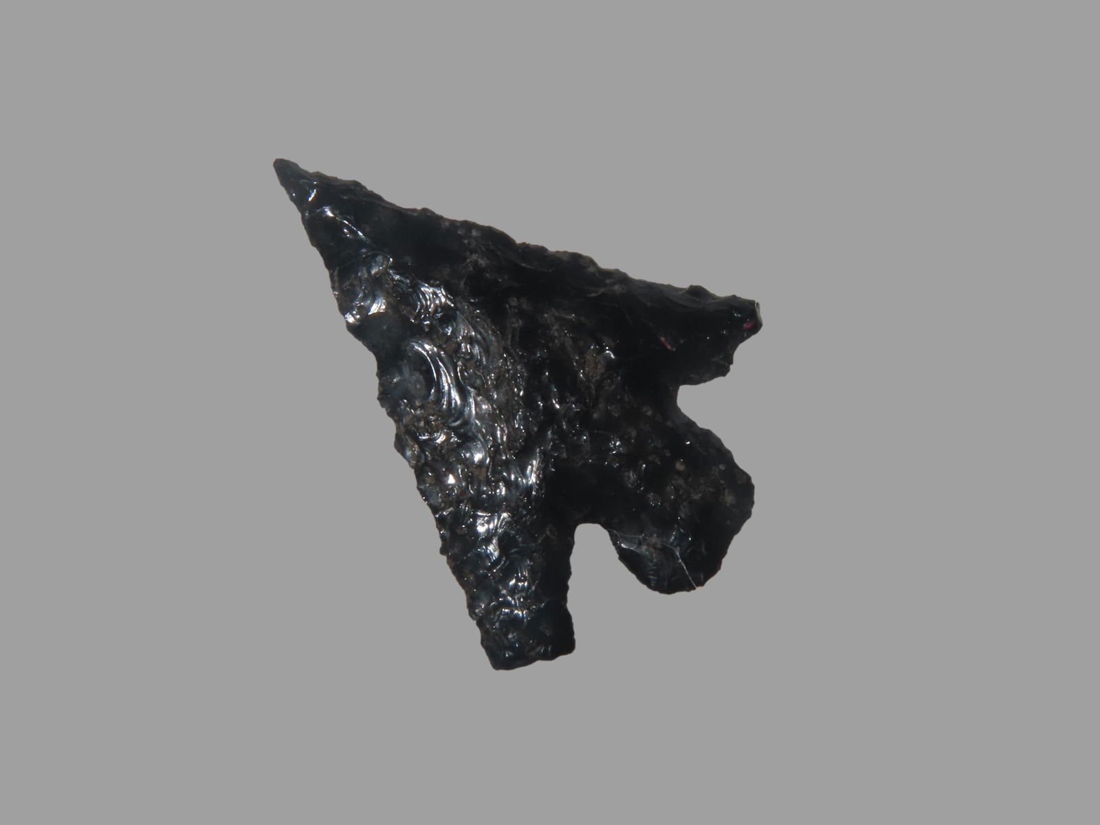 1" Alkali Obsidian Arrowhead Lake County Oregon: 1" Alkali Obsidian Arrowhead Lake County Oregon