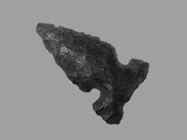 1" 5/8 x 7/8" Northern Wolf Ear Obsidian Arrowhead Lake County Oregon