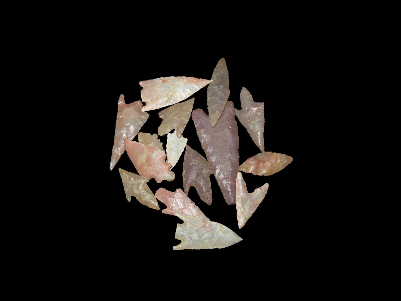 Saharan Neolithic Sahara Desert 4000-6000 Years BP 15 Arrowheads: Saharan Neolithic Sahara Desert 4000-6000 Years BP 15 Arrowheads