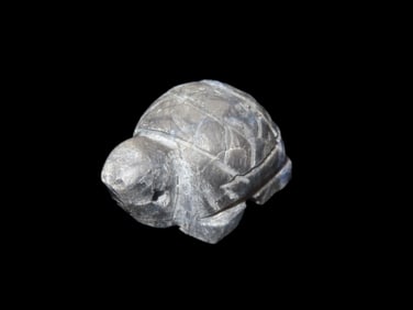 1" 1/8 Zuni Fetish Purple Fluorite Turtle Effigy