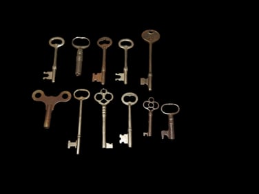 Collection Of Antique Keys Skeleton key