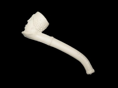 3" 5/8 Antique German Trade Pipe Made From Kaolin