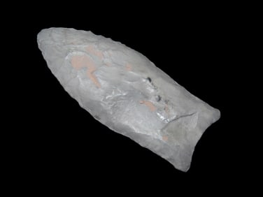 3" Fluted Clovis Cast (NOT STONE), Ex Walt McIntire Collection