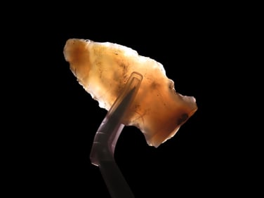 1 5/8" Moss Agate Woodland Pt, found in Central Ohio