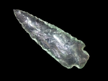 2 3/4" Coke Bottle Glass Arrowhead- Very Cool and Collectible!