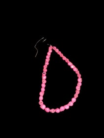 Strand of Pink Dyed Skull Beads