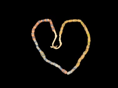 Strand of Sand Cast Trade Beads