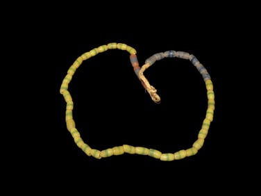 Strand of Sand Cast Trade Beads