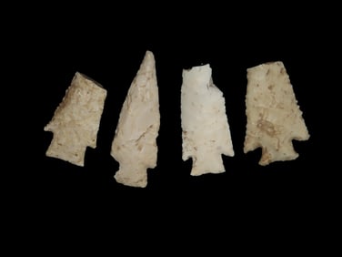 Collection of Various Arrowheads