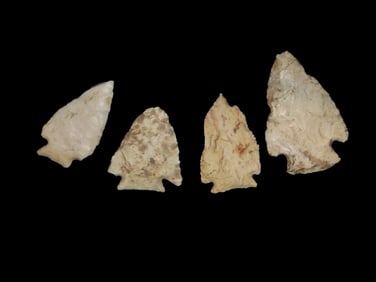 Collection of Various Arrowheads