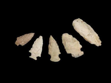 Collection of Various Arrowheads