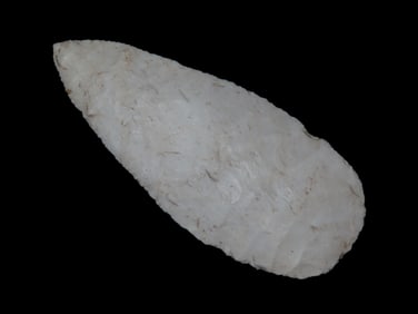 5 3/16" X 2 1/4" Archaic Knife, Motley COA, Found in Adams County IL.