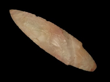 5 1/16" X 1 3/8" Adena Point, Motley COA, Found in Jersey County IL., Ex Herb Mangold Collection