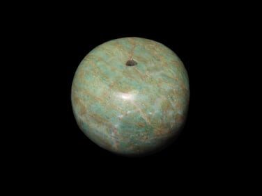 1 7/8" X 1 5/16" Mayan Bead, Found in Guatemala, Ex Herb Mangold Collection