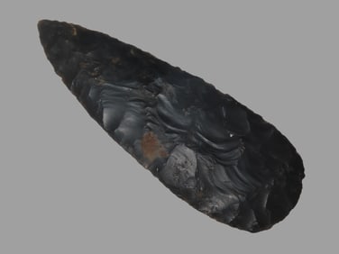 5 3/4" X 2 1/16" Blade, found in Pickaway Co., Ohio, Ex Max Shipley Collection