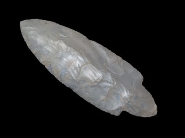 4 3/8" X 1 7/16" Turkeytail, Partain COA, Found in Ohio, Ex. James Hinson Collection