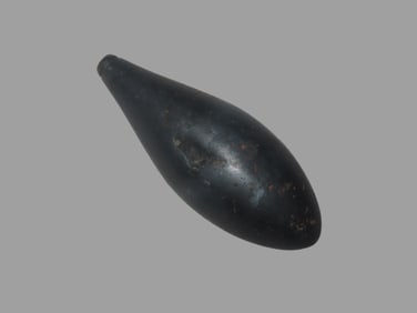 2 1/2" X 1" Plummet, Partain COA, Found in Pike County IL.