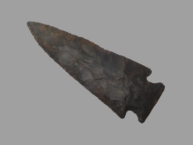 4 1/8" X 1 1/2" Hopewell, Partain COA, Found in Tennessee