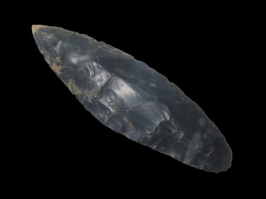 4 1/16" X 1 1/4" Adena Knife, Bennett COA, Found in Indiana