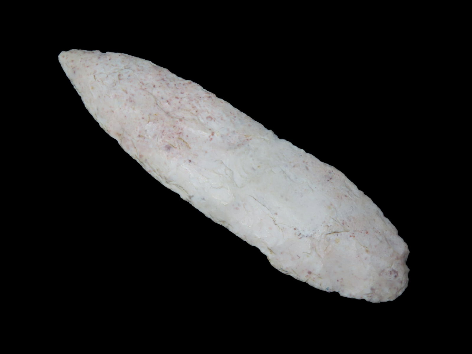 3 7/8" X 1 1/16" Angostura, Bulrington Chert, Hootman/Motley COA, Found in Sullivan Co MO: 3 7/8" X 1 1/16" Angostura, Bulrington Chert, Hootman/Motley COA, Found in Sullivan Co MO