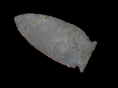 3 5/8" X 1 5/8" Stillwell, Hornston Chert, Motley COA, Found in Hancock Co IL