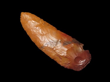 3 3/16" X 1 1/8" Archaic Knife, Multi-Color Jasper, Bennett COA, Found in Washington