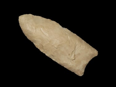 3 1/4" x 1 1/4" x 3/8" Clovis, found in Newton Co., Arkansas, Purchased at Caddo Trading Co. sale