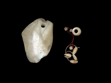 Shell Pendant and Beads