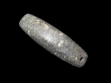 3 7/16" X 1" Boatstone, Porphyry Hardstone, Sanford COA, Found in Crawford Co MO