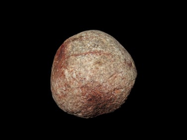 1 3/4" X 1 1/2" Red Granite Hammerstone/Knapping Stone, found in Hancock Co.,  Illinois