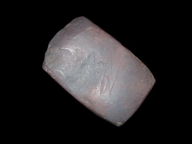 2 7/8" X 1 13/16" Hematite Celt, found in Des Moines Co., Iowa